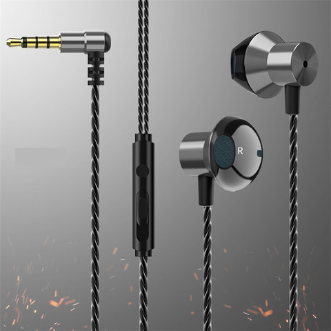 Auriculares estéreo con cable de 3,5mm, cascos deportivos con micrófono para música, para Xiaomi, Huawei, Samsung sh * ► Foto 1/6