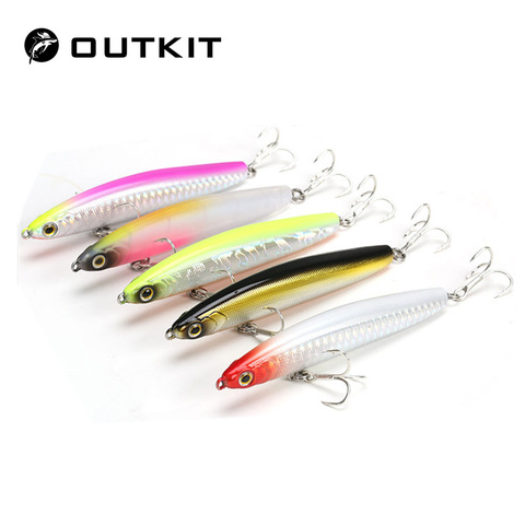 OUTKIT-señuelo de pesca de alta calidad, cebo Artificial de pececillo de fundición larga, 12/17g, 1 Uds. ► Foto 1/6