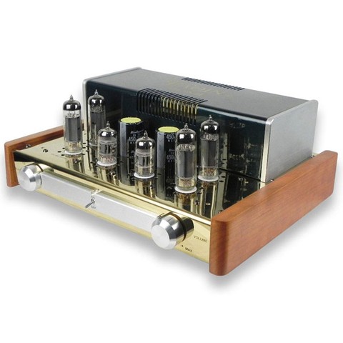 YAQIN MC-84L de vacío integrado, amplificador de tubo de Las CPSR circuito 6P14*4 clase AB1 tubo auricular amplificador 2*12 w 110 V/220 V ► Foto 1/4