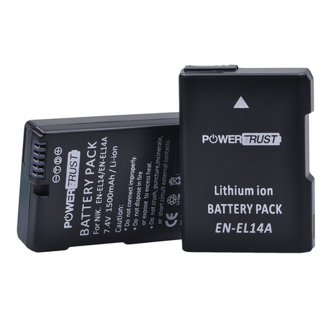 1pc 1500mAh EN-EL14 EN-EL14a es EL14 batería para Nikon D90 D300 D5300 D5200 D5100 D3300 D3200 D3100 para COOLPIX P7100 P7200 ► Foto 1/6