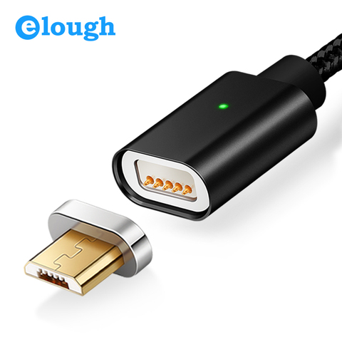 Elough E04 magnético Cable USB para Micro USB teléfono móvil de Cable de carga rápida de imán de sincronización del cargador de datos Micro USB Cable de alambre ► Foto 1/6
