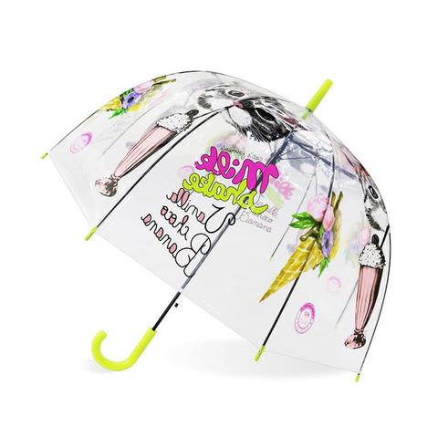 SAFEBET-paraguas transparente de unicornio para niños, sombrilla de dibujos animados para niños, Apollo semiautomático ► Foto 1/6