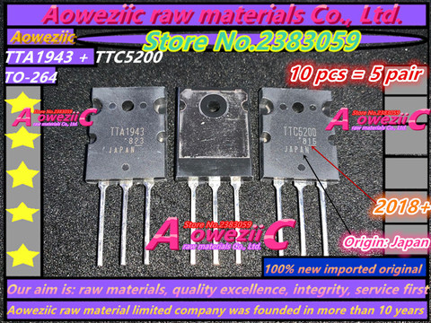 Aoweziic-AMPLIFICADOR DE alta potencia, 5 pares, 2022 + (Origen: Japón), 100%, TTA1943, TTC5200, A1943, C5200 TO-264 ► Foto 1/1