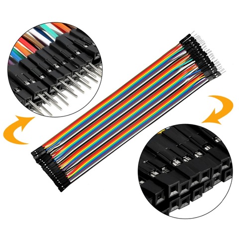 UXCELL-Cable plano tipo cinta de Color arcoíris de 40 Pines, Cable Idc de 1,3mm DIY para conector de espaciado FC IDC de 2,54mm, 160mm-510mm ► Foto 1/6