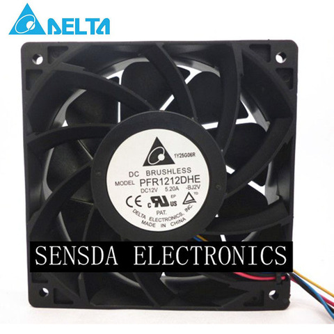 Ventilador de refrigeración de 4 pines para coche, para delta PFR1212DHE 12V 12038 5.2A 7400RPM 254CFM 68.5DBA super car booster violence 120*120*38mm ► Foto 1/4