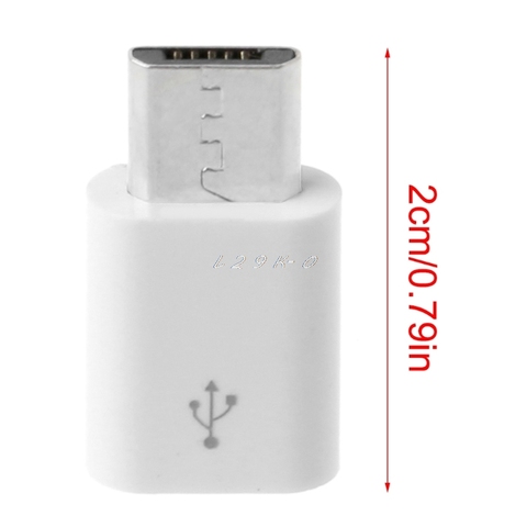Blanco USB corto 3,1 tipo C hembra dispositivo a Micro USB conector adaptador macho ► Foto 1/1