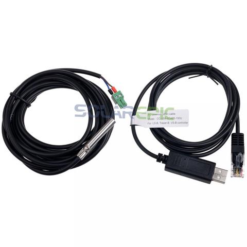 Sensor de temperatura de batería y adaptador de monitoreo RS485 a USB, para Cable de regulador Solar MPPT Epever, trazador MPPT ► Foto 1/5