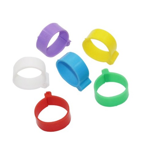 Anillo Para Pie de 25mm para aves de corral, suministro de alimentación para aves de ganso y pollo, anillos tipo Clip con hebilla de 6 colores, equipo para granja 30 Uds ► Foto 1/6