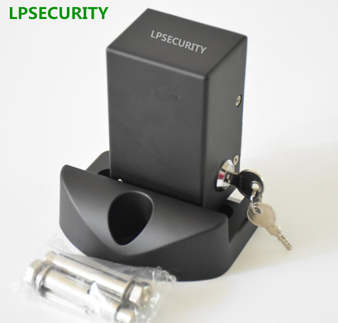 LPSECURITY-cerradura eléctrica para puerta de columpio, impermeable, para abridor de puerta oscilante, EXTERIOR, negra ► Foto 1/5