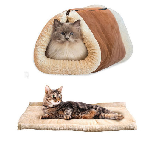 Lindo saco de dormir de gato cama para mascota cálida para gato pequeño y perro gato de Casa suave alfombrilla para gatos y mascotas cojín productos para mascotas lavable ► Foto 1/4