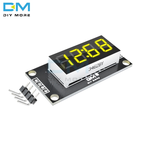 Módulo de pantalla LED de 4 dígitos TM1637, pantalla de 7 segmentos de 0,36 pulgadas, tubo digital con reloj y puntos decimales ► Foto 1/6