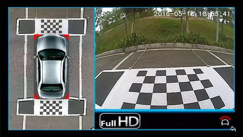 Tela de calibración de corrección para cámara de coche, 4,4X1,2 M/1,6x1,2 M, 3D, para sistema DVR panorámico de vista de pájaro envolvente de 360 grados ► Foto 1/1