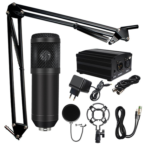 Micrófono de Karaoke profesional BM 800, conjunto de juegos de micrófono de condensador para grabación de estudio en ordenador ► Foto 1/6