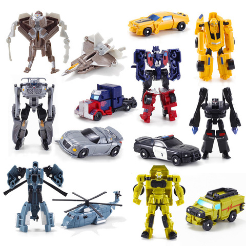 7 uds/lotTransformation Robot Kit de coche deformación figuras de acción de Robot de juguete para niño modelo de vehículo regalo de los niños ► Foto 1/3