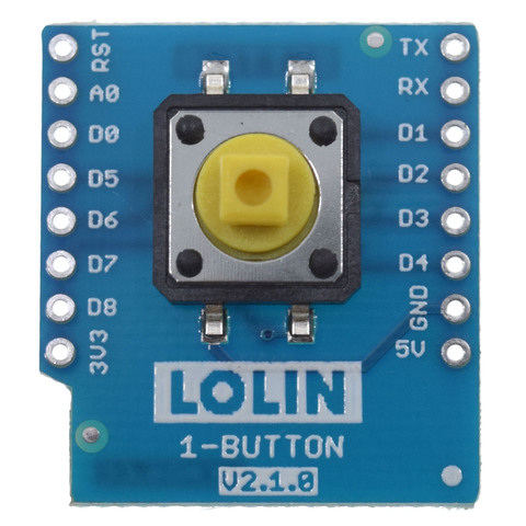 Protector de 1 botón v1.1.0 para mini botón LOLIN (WEMOS) D1 ► Foto 1/3