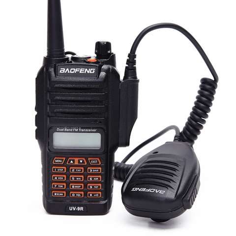 De BAOFENG micrófono de mano impermeable altavoz para BAOFENG UV-9R más Walkie Talkie PPT micrófono para $TERM impacto Baofeng BF-A58 uv 9R plus ► Foto 1/6