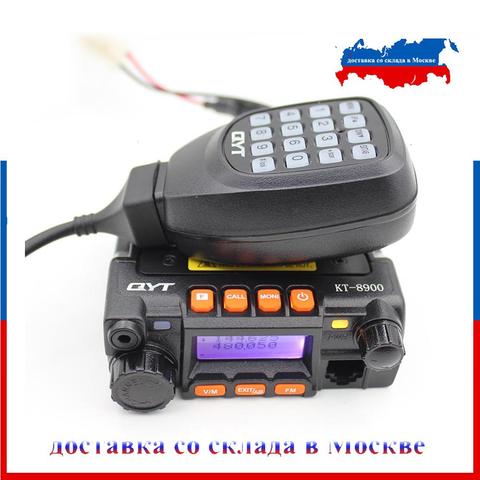QYT-Radio móvil QYT KT-8900 Mini, estación de Radio de coche KT8900 de alta potencia, transceptor de alimentación, doble banda, 136-174MHz y 400-480MHz, 25W ► Foto 1/6