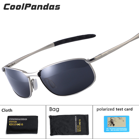 CoolPandas 2022 gafas de sol polarizadas para hombres, diseñador de marca, pequeña lente gafas de conducción de los hombres gafas de sol de UV400 ► Foto 1/6