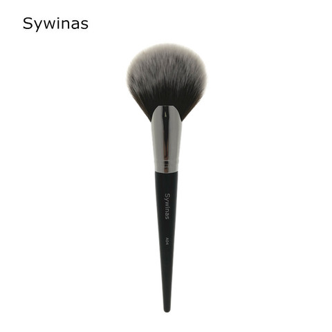 Sywinas 1 pieza cepillo de ventilador completo # A04 cepillo de maquillaje de cara suave polvo para pintar iluminador con Colorete bronceador herramientas de maquillaje. ► Foto 1/6