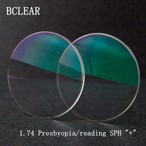BCLEAR-Gafas de prescripción Ultra finas para presbicia, gafas de prescripción personalizadas para miopía, dioptría HMC EMI UV400, 1,74 ► Foto 1/1