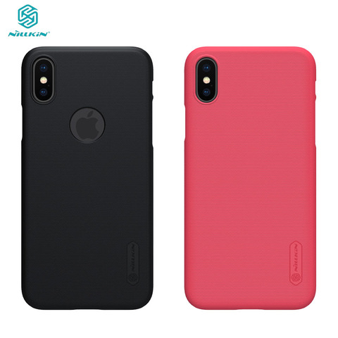 Nillkin-funda rígida mate para iPhone, protector negro para iPhone X XS ► Foto 1/6