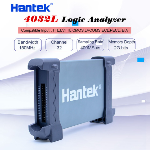 Hantek 4032L PC analizador USB Logic 2Gbit Profundidad de memoria de 150MHz de ancho de banda de 32 canales osciloscopio nos enchufe de la UE ► Foto 1/6