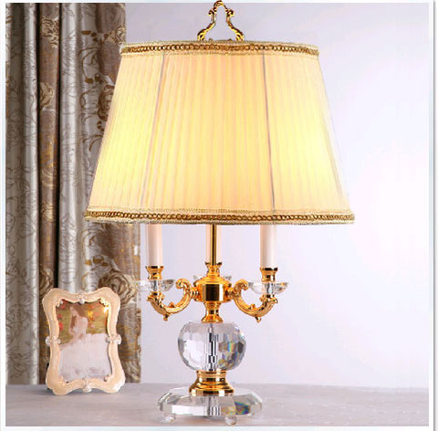 Lámpara moderna de lujo para mesa, Lámpara de mesa de cristal de alta calidad, 100% K9 Grado A ► Foto 1/5