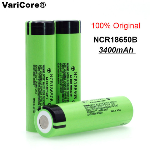 VariCore nuevo Original NCR18650B 18650 batería de iones de litio 3400 mAh 3,7 V para baterías de linterna ► Foto 1/6
