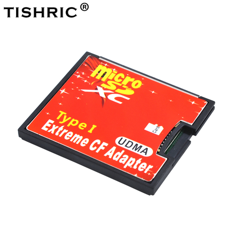 TISHRIC nuevo Micro SD TF adaptador CF tarjeta MicroSD/HC para Flash compacto tipo lector de tarjeta de memoria convertidor para cámara ► Foto 1/6