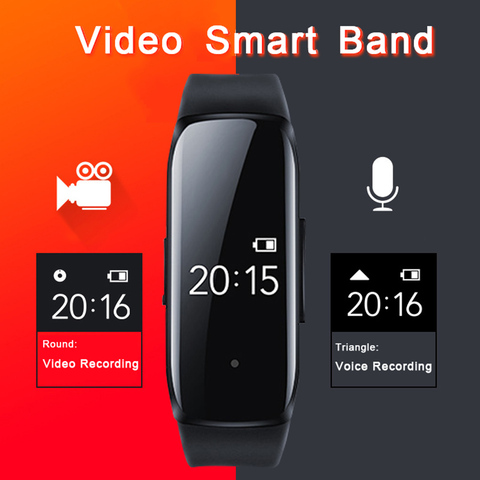 1080P cámara de vídeo profesional Grabación de voz Smartband cámara de fotos HD pantalla inteligente reloj Smartwatch ► Foto 1/6