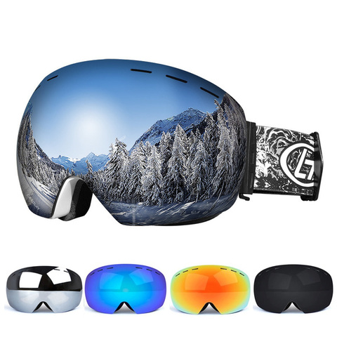 Gafas de esquí de doble capa UV Anti-niebla esquí grande máscara gafas esquí nieve Snowboard gafas hombres mujeres gafas de esquí ► Foto 1/6