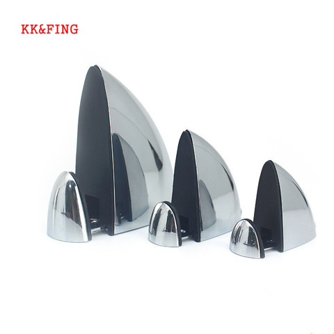 KK & FING-Clip de Boca de pescado de aleación de Zinc ajustable, soporte de abrazadera de vidrio, estantes de madera de vidrio, soportes de estante para estantes de vidrio ► Foto 1/6