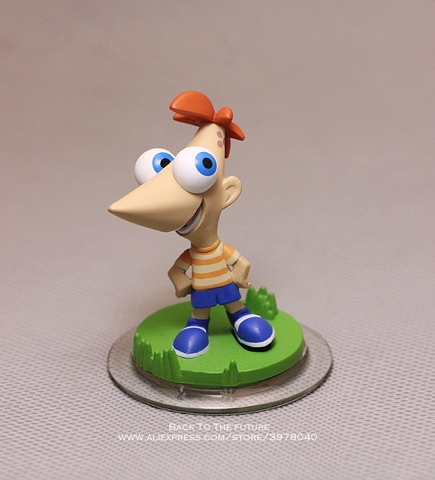 Disney Phineas y Ferb 7,5 cm mini PVC figura de acción de postura Anime en miniatura colección de juguetes modelo para el regalo de los niños ► Foto 1/5