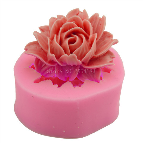 Moldes de silicona rosa para Fondant, molde para pasteles y magdalenas 3D, para decoración de Chocolate y dulces, FQ1791 ► Foto 1/4