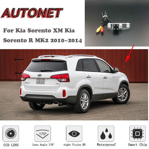 AUTONET-cámara de visión nocturna HD para Kia Sorento XM Kia Sorento R MK2 2010 ~ 2014/CCD/cámara de aparcamiento ► Foto 1/1