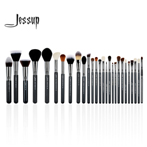 Jessup de 27 piezas conjunto de maquillaje profesional cepillo conjunto belleza Fundación cara sombra lápices labiales polvo Kit de herramientas t133 ► Foto 1/6