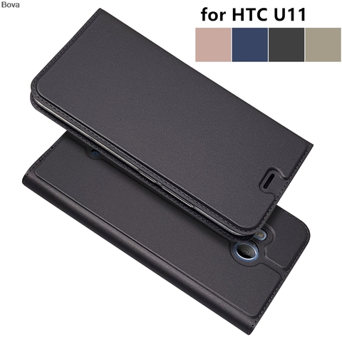 Funda magnética ultrafina con tapa para HTC U11 Ocean, funda de negocios con adsorción magnética ► Foto 1/6