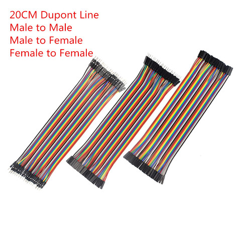 Dupont-Cable de puente Dupont de 20cm macho a macho + macho a hembra + hembra a hembra, Cable Dupont para Kit de bricolaje arduino ► Foto 1/6