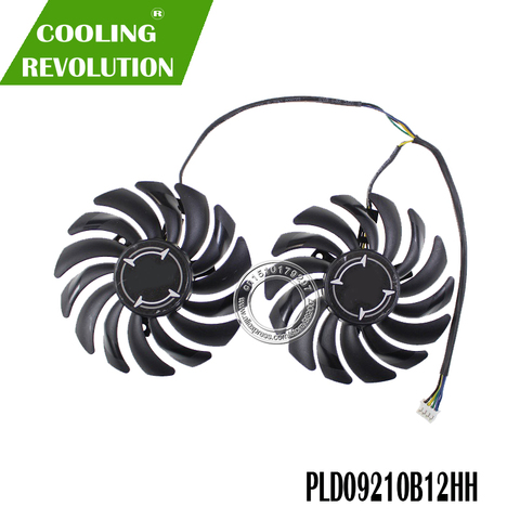 Ventilador de refrigeración para tarjeta de vídeo gráfica MSI ARMOR RX470 RX 480 RX570 RX580, 87MM, PLD09210B12HH, 4 pines, novedad ► Foto 1/2