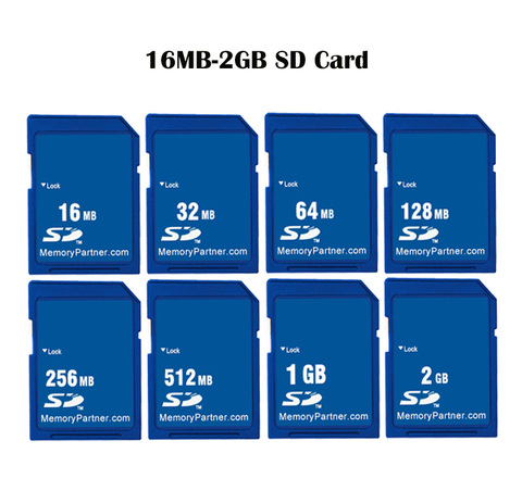 Tarjeta SD tarjeta de memoria de 16 MB 32 MB 64 MB 128 MB 256 MB 512 MB 1 GB 2 GB SD Flash Secure Digital; de Memori carta envío gratis ► Foto 1/6