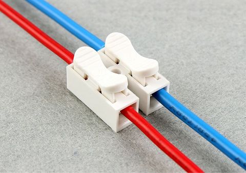 Conector de cable de tipo Pulsador 2P 3P, 10 unids/lote, bloques de terminales de unión a tope, conector universal para lámparas led ► Foto 1/2