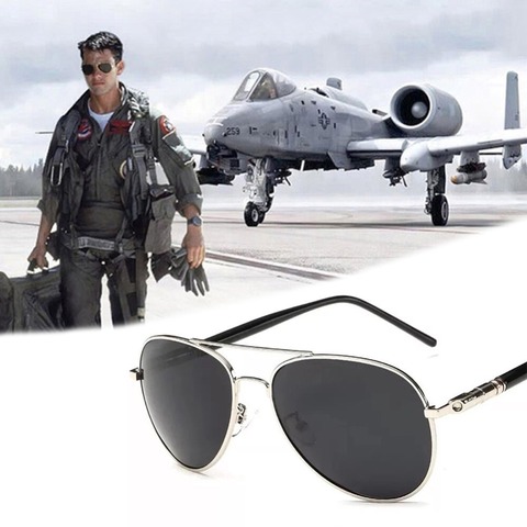 Gafas de sol de aleación para hombre, lentes de sol masculinas de diseño polarizado, armazón de malla de aviación, para Primavera de gran tamaño ► Foto 1/6