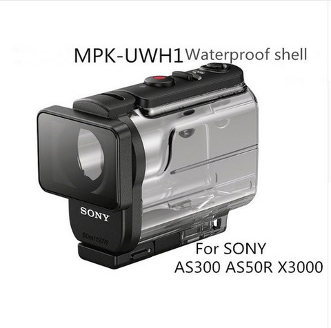 Nuevo SONY MPK-UWH1 subacuática impermeable caso MPK-UWH1 para SONY FDR-X3000 HDR-AS300 HDR-AS50 caso impermeable UWH1 ► Foto 1/3