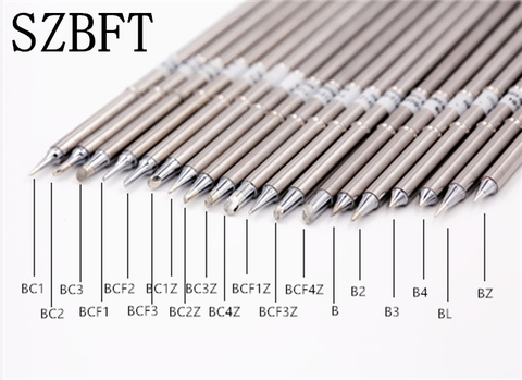SZBFT consejos hierro de la soldadura punta para soldador de soldadura sting T12-BC1 BC2 BC3 BCF1 BCF2 BCF3 BC1Z BC2Z BC3Z BC4Z BCF1Z BCF3Z BCF4Z B ► Foto 1/2