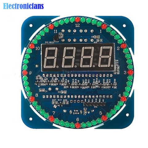 Pantalla de tubo LED Digital DS1302, reloj de tiempo giratorio, módulo de alarma de temperatura, Kit DIY, Mini USB 5V 3V para Arduino ► Foto 1/4