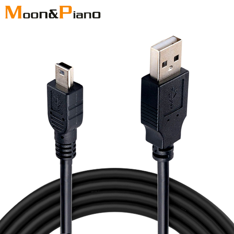 Carga de datos Cable adaptador USB a USB macho a Mini 5 B para MP3 MP4 reproductor coche DVR GPS Cámara HDD Cables Mini USB ► Foto 1/6