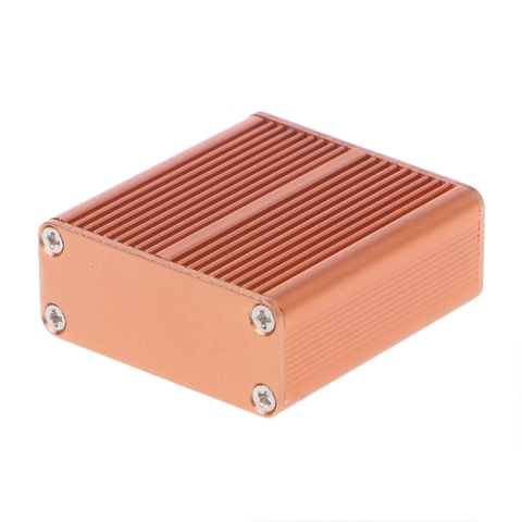 Caja de aluminio para bricolaje proyecto electrónico caja de instrumentos PCB 45x45x18,5mm bueno para proyectos electrónicos, unidades de fuente de alimentación. ► Foto 1/6