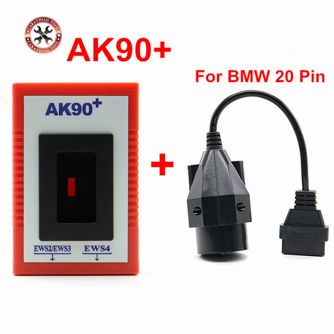 AK90 +-programador de llaves, adaptador de diagnóstico para BMW EWS + OBD2 20Pin a OBD2, 16 Pines, envío gratis, novedad de 2022 ► Foto 1/6