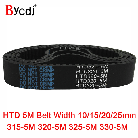 Correa dentada Arc HTD 5M C = 315/320/325/330 width10/15/20/25mm dientes 63 64 65 66 HTD5M, correa síncrona 315-5M 320-5M 325-5M M 330-5 ► Foto 1/1