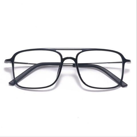 Super cuadrado de luz ULTEM gafas de doble haz gafas hombres y mujeres modelos de marea gran cara cómodo 7g ► Foto 1/6